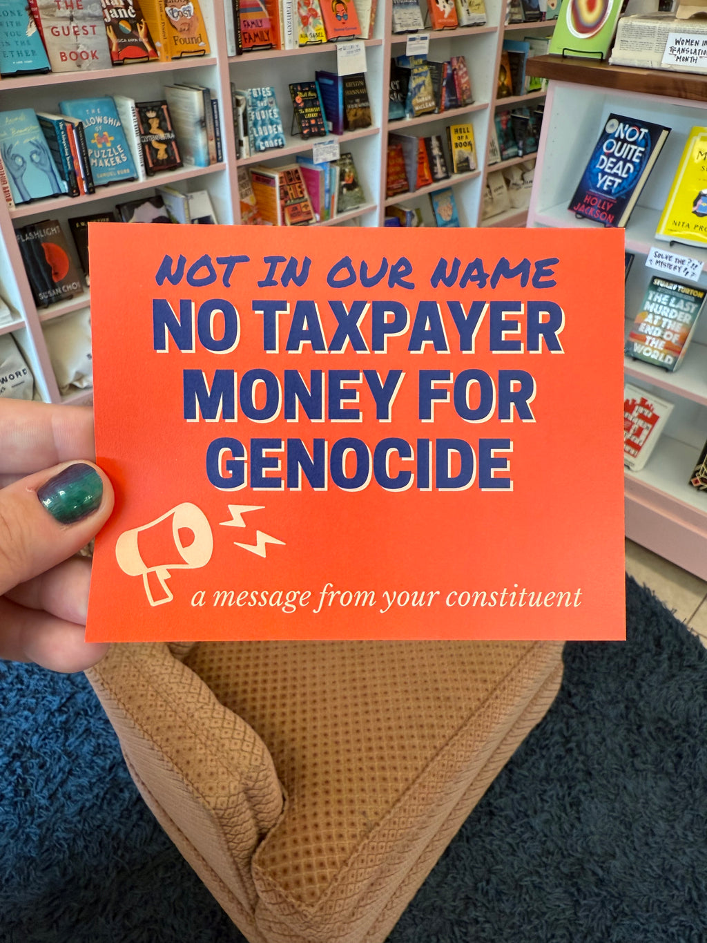Not In Our Name/No Taxpayer Money For Genocide