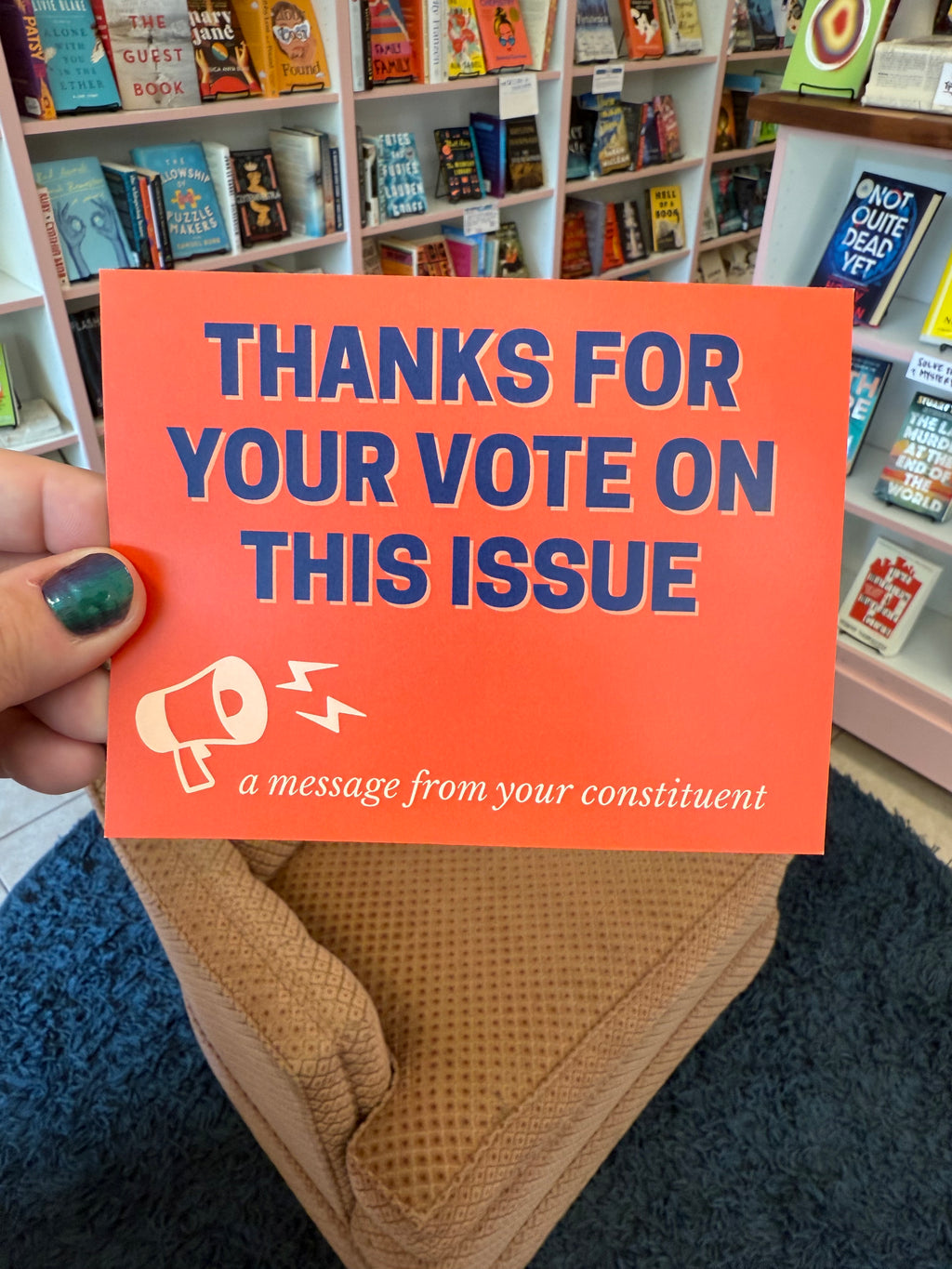 Thanks For Your Vote On This Issue